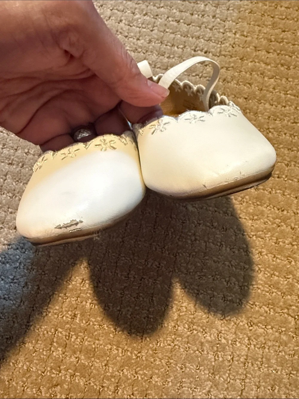J. Crew leather ballet